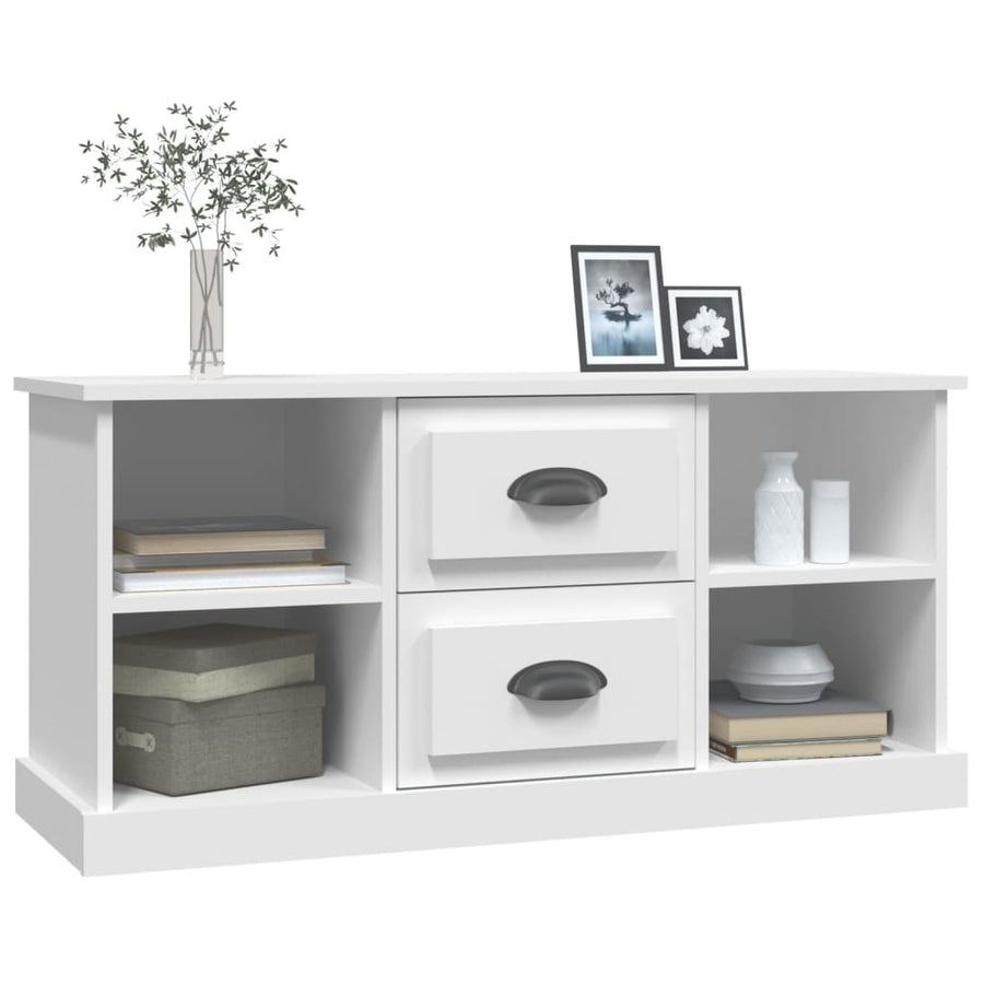 Tv-Meubel 99,5X35,5X48 Cm Bewerkt Hout Wit