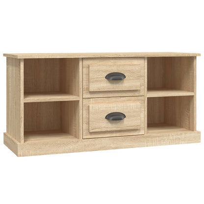 Tv-Meubel 99,5X35,5X48 Cm Bewerkt Hout Kleurig Sonoma eiken