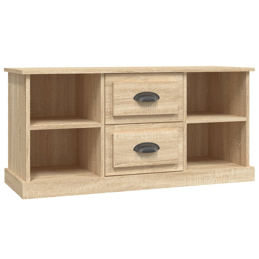 Tv-Meubel 99,5X35,5X48 Cm Bewerkt Hout Kleurig Sonoma eiken