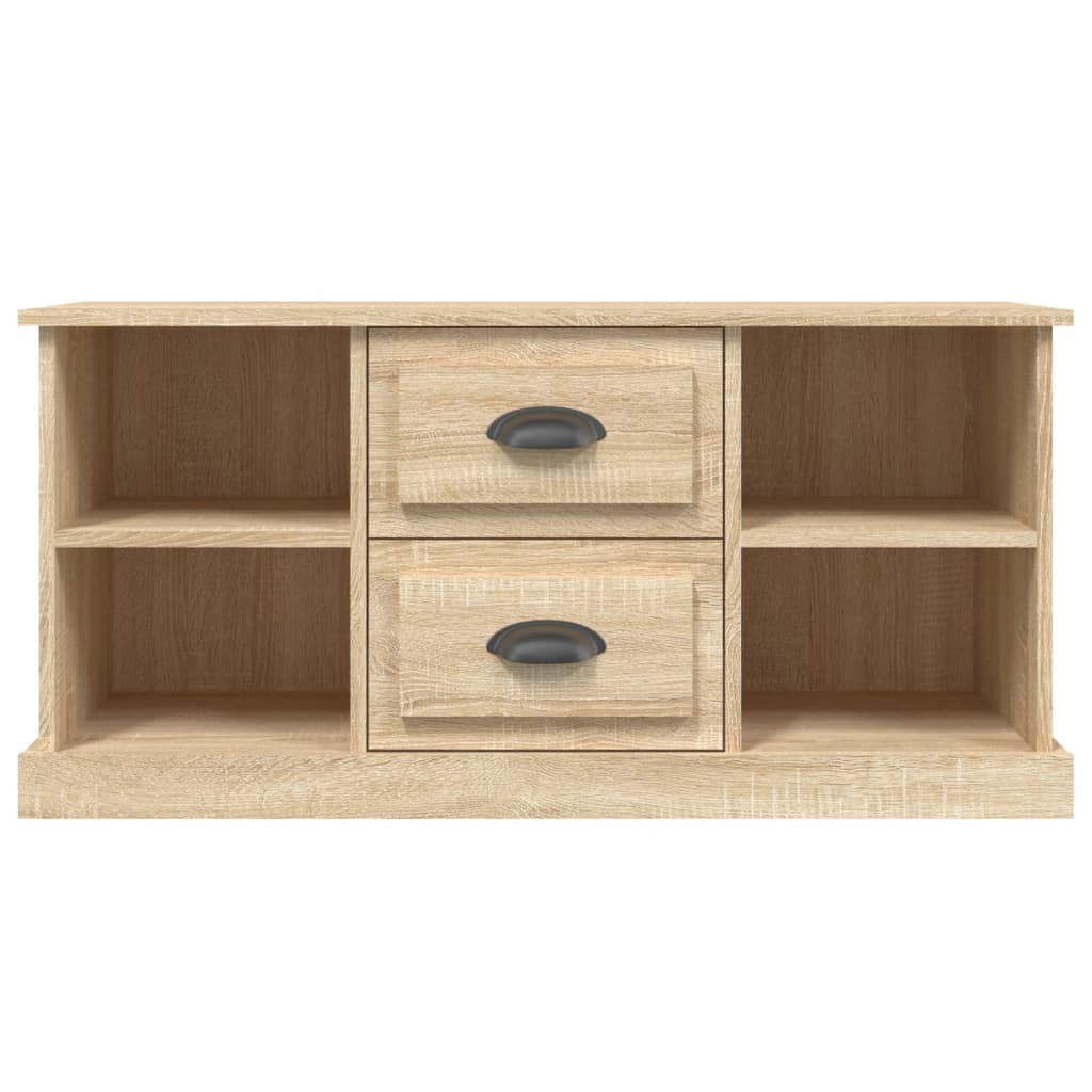 Tv-Meubel 99,5X35,5X48 Cm Bewerkt Hout Kleurig Sonoma eiken