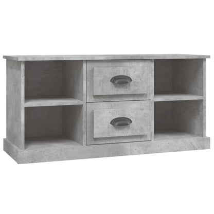Tv-Meubel 99,5X35,5X48 Cm Bewerkt Hout Betongrijs