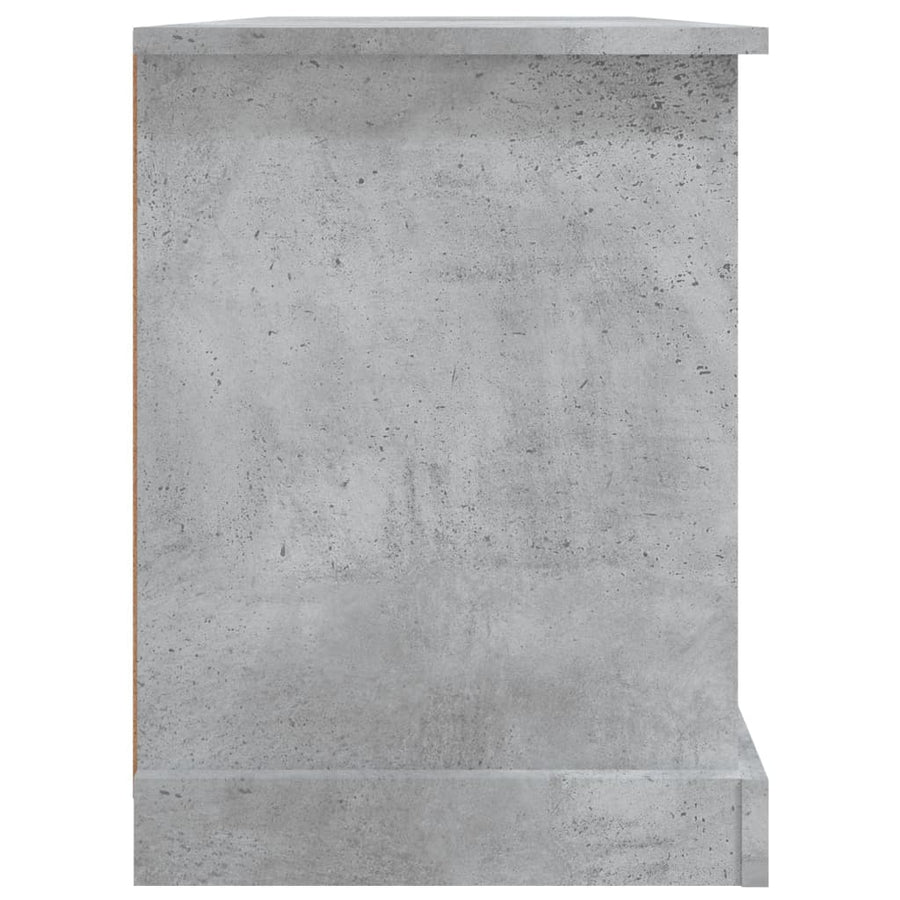 Tv-Meubel 99,5X35,5X48 Cm Bewerkt Hout Betongrijs