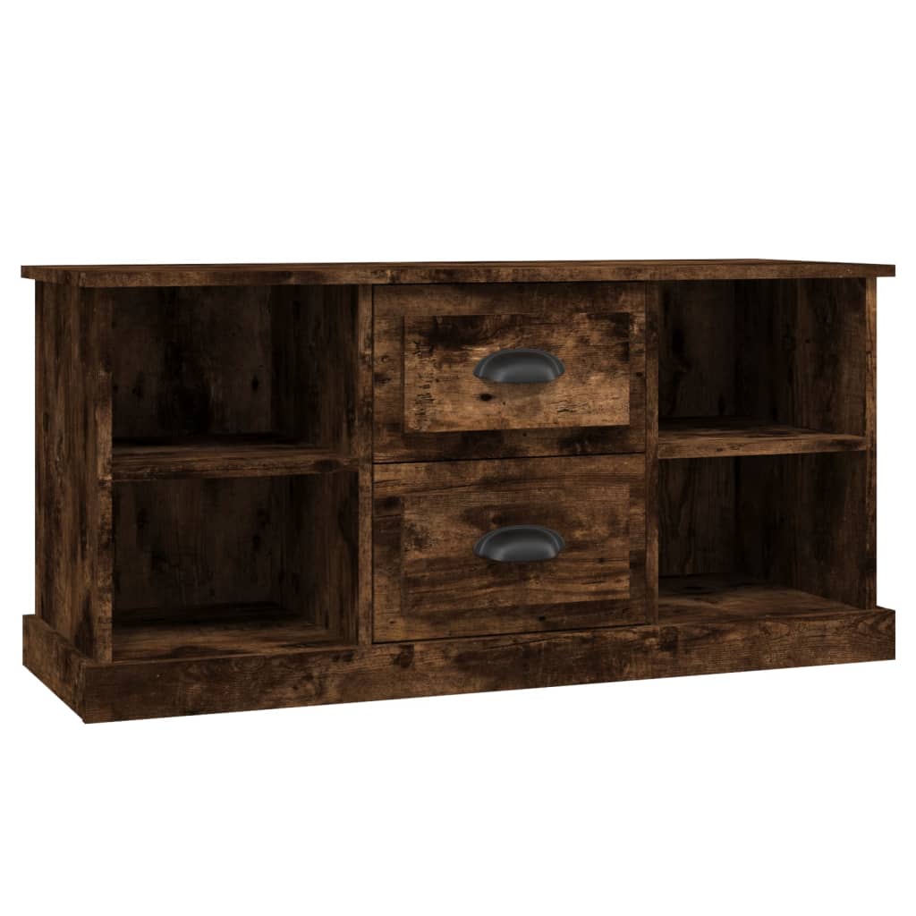 Tv-Meubel 99,5X35,5X48 Cm Bewerkt Hout Kleurig Gerookt eiken