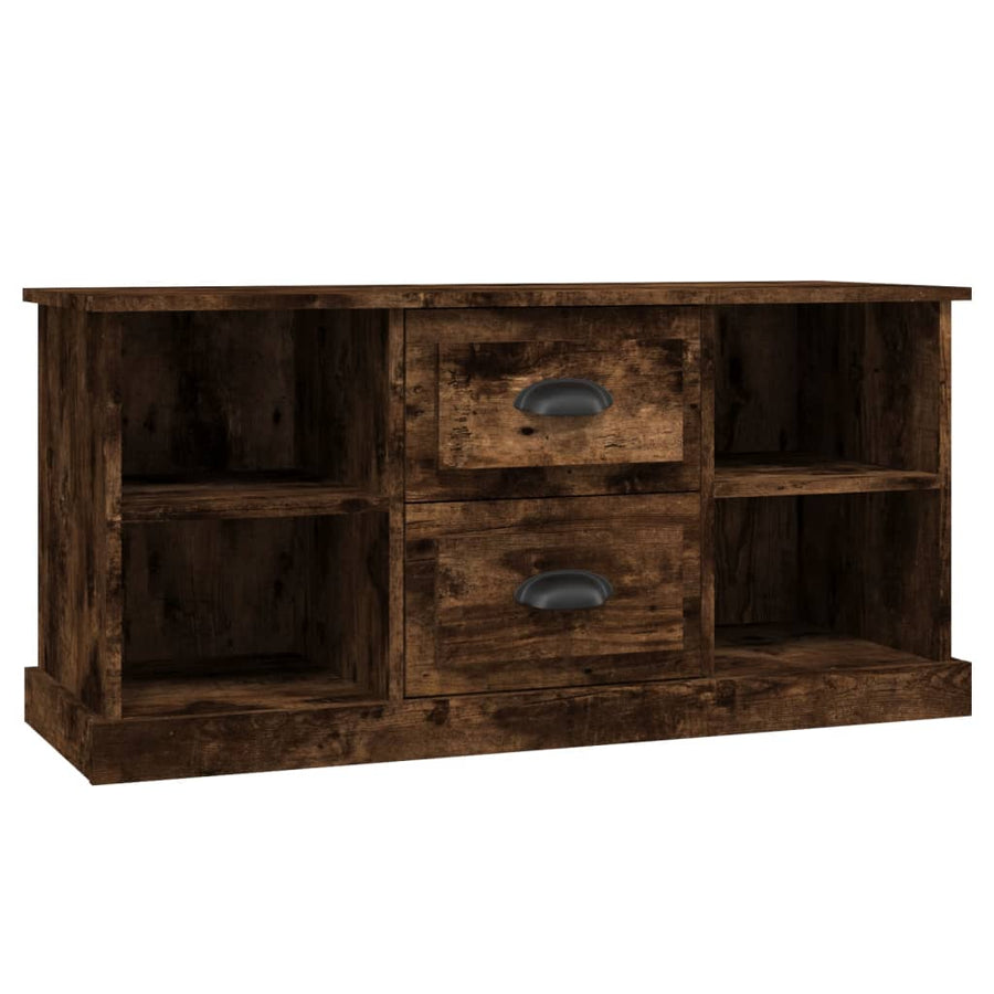 Tv-Meubel 99,5X35,5X48 Cm Bewerkt Hout Kleurig Gerookt eiken