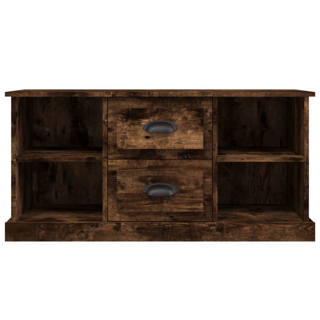 Tv-Meubel 99,5X35,5X48 Cm Bewerkt Hout Kleurig Gerookt eiken