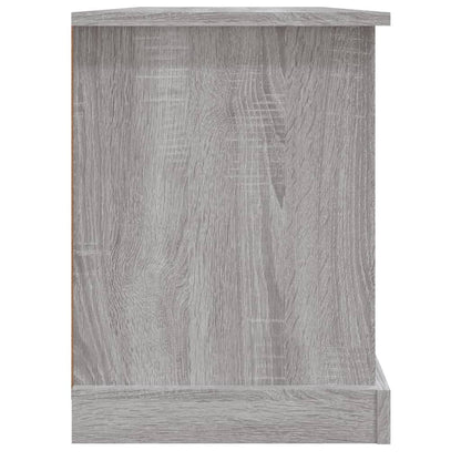 Tv-Meubel 99,5X35,5X48 Cm Bewerkt Hout Eikenkleur Grijs sonoma