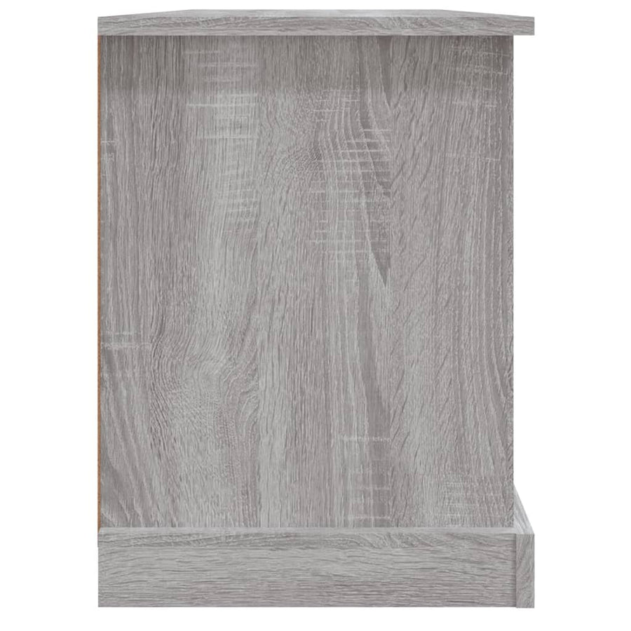 Tv-Meubel 99,5X35,5X48 Cm Bewerkt Hout Eikenkleur Grijs sonoma