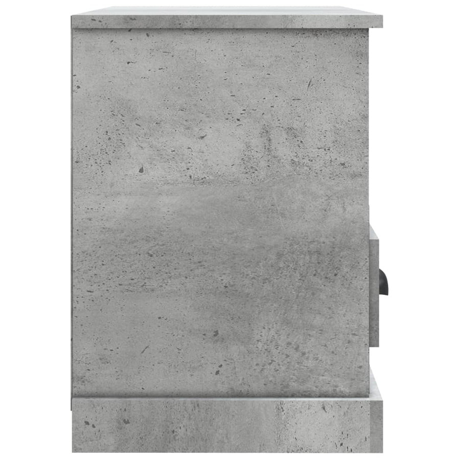 Tv-Meubel Bewerkt Hout Betongrijs