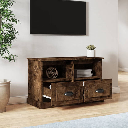 Tv-Meubel Bewerkt Hout Kleurig Gerookt eiken