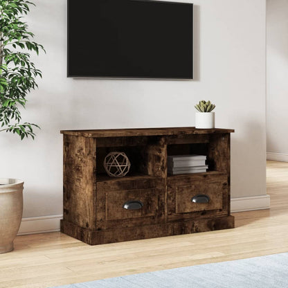 Tv-Meubel Bewerkt Hout Kleurig Gerookt eiken