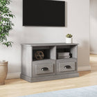 TV cabinet 80x35x50 cm engineered wood grey Sonoma oak