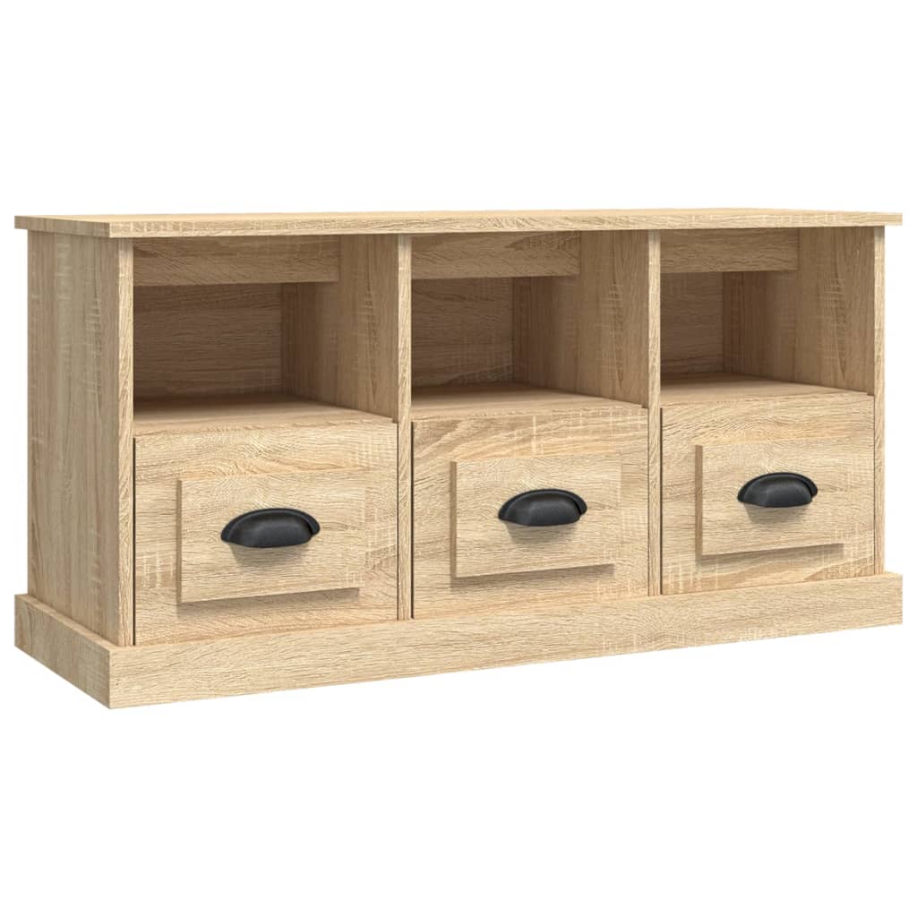 Tv-Meubel 00X35X50 Cm Bewerkt Hout Kleurig Sonoma eiken