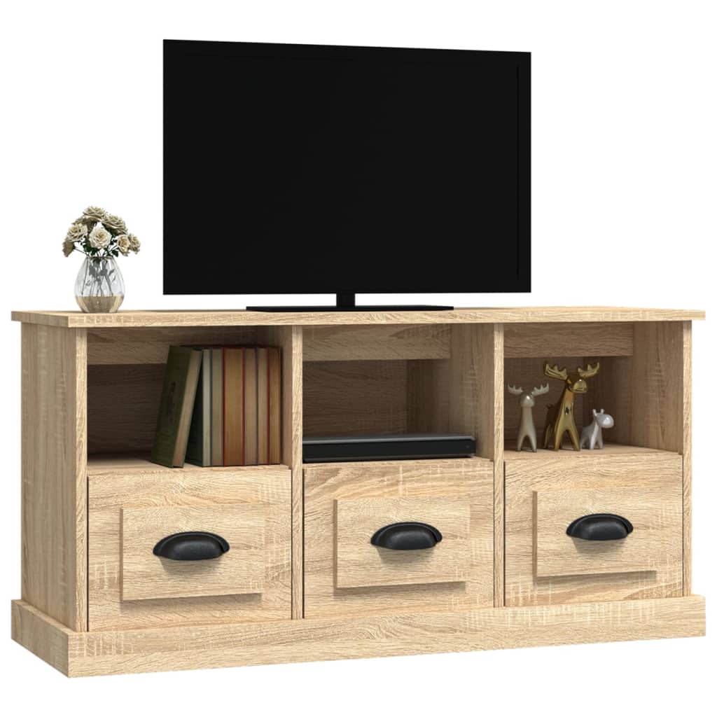 Tv-Meubel 00X35X50 Cm Bewerkt Hout Kleurig Sonoma eiken