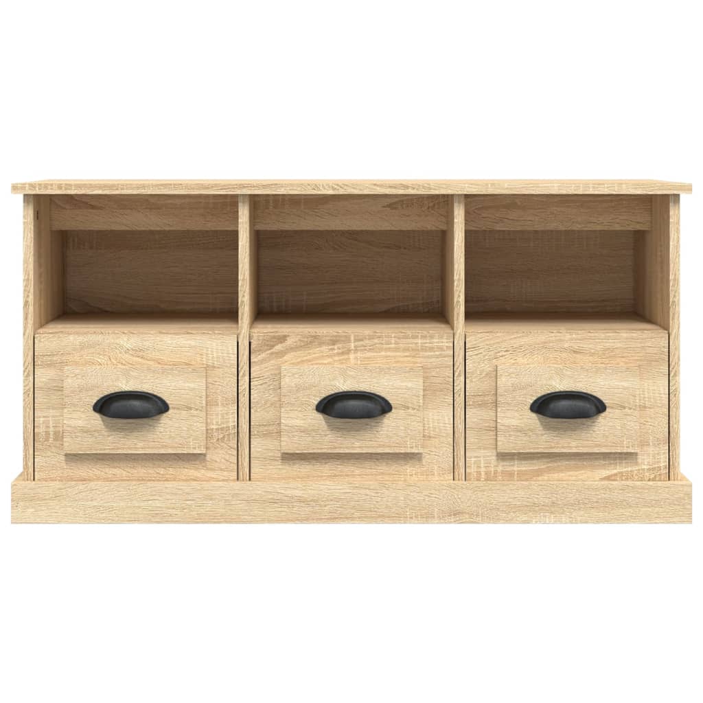 Tv-Meubel 00X35X50 Cm Bewerkt Hout Kleurig Sonoma eiken