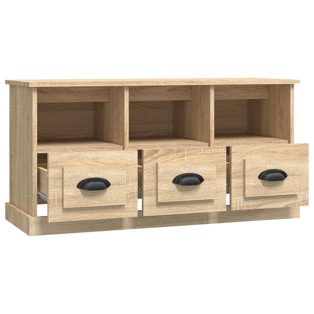 Tv-Meubel 00X35X50 Cm Bewerkt Hout Kleurig Sonoma eiken