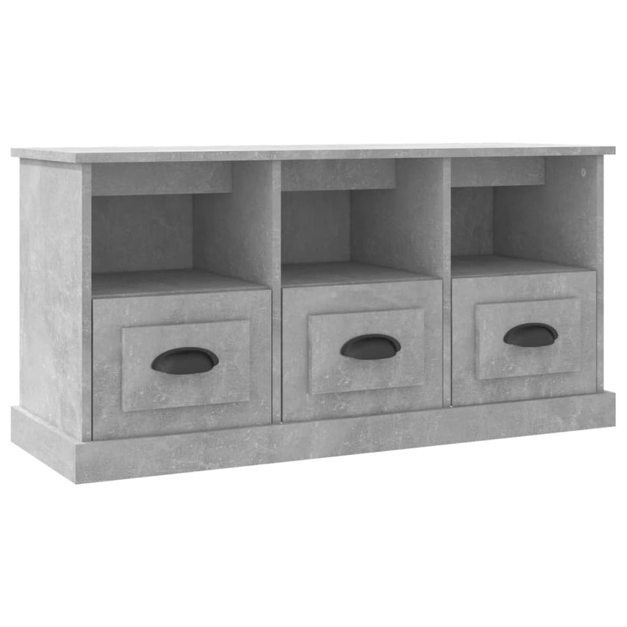 Tv-Meubel 00X35X50 Cm Bewerkt Hout Betongrijs