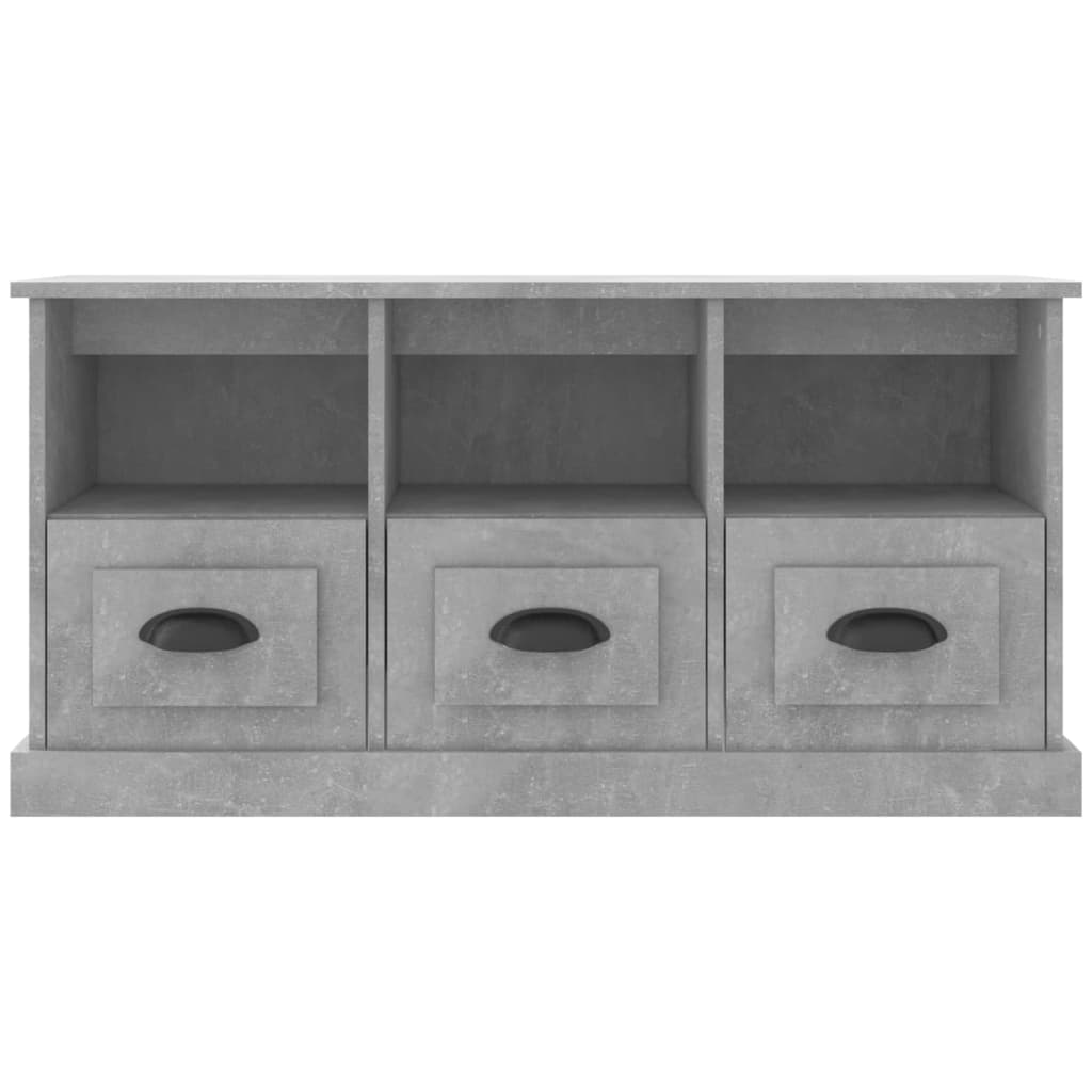 Tv-Meubel 00X35X50 Cm Bewerkt Hout Betongrijs
