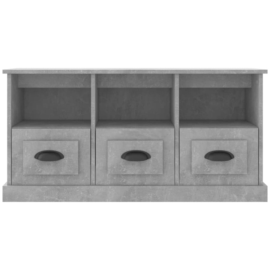 Tv-Meubel 00X35X50 Cm Bewerkt Hout Betongrijs