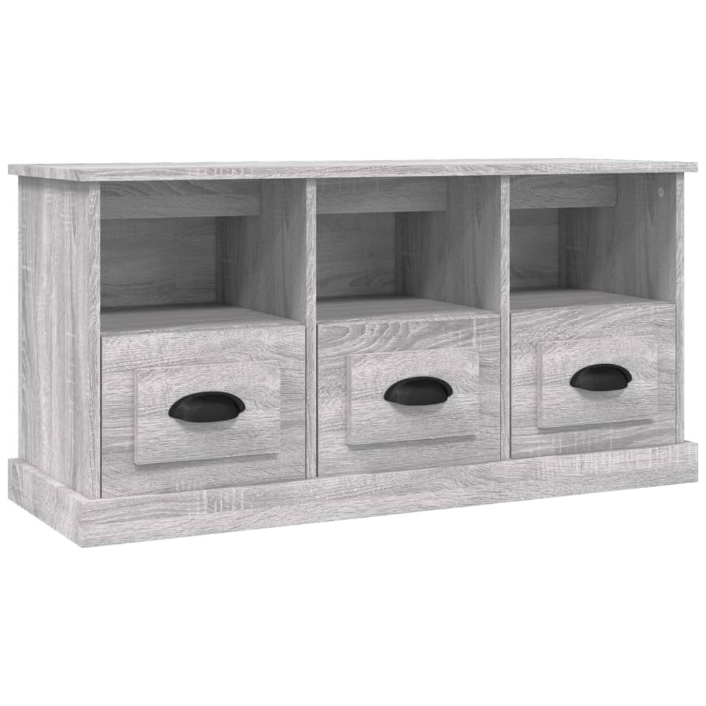 Tv-Meubel 00X35X50 Cm Bewerkt Hout Eikenkleurig Grijs sonoma