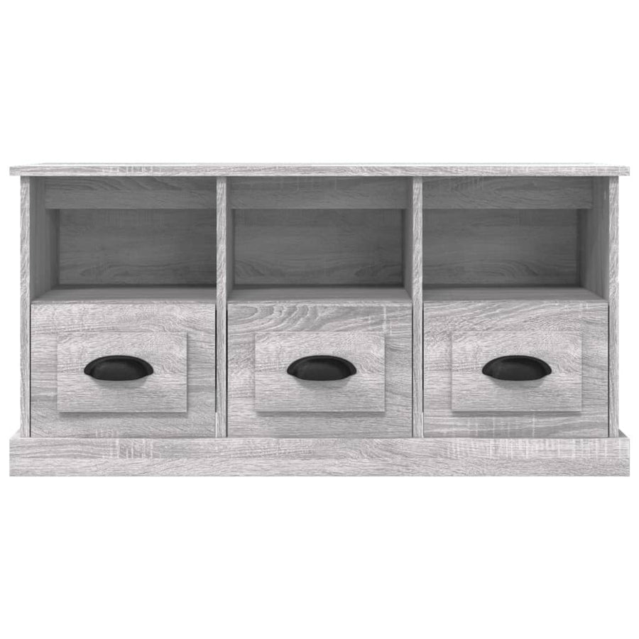 Tv-Meubel 00X35X50 Cm Bewerkt Hout Eikenkleurig Grijs sonoma