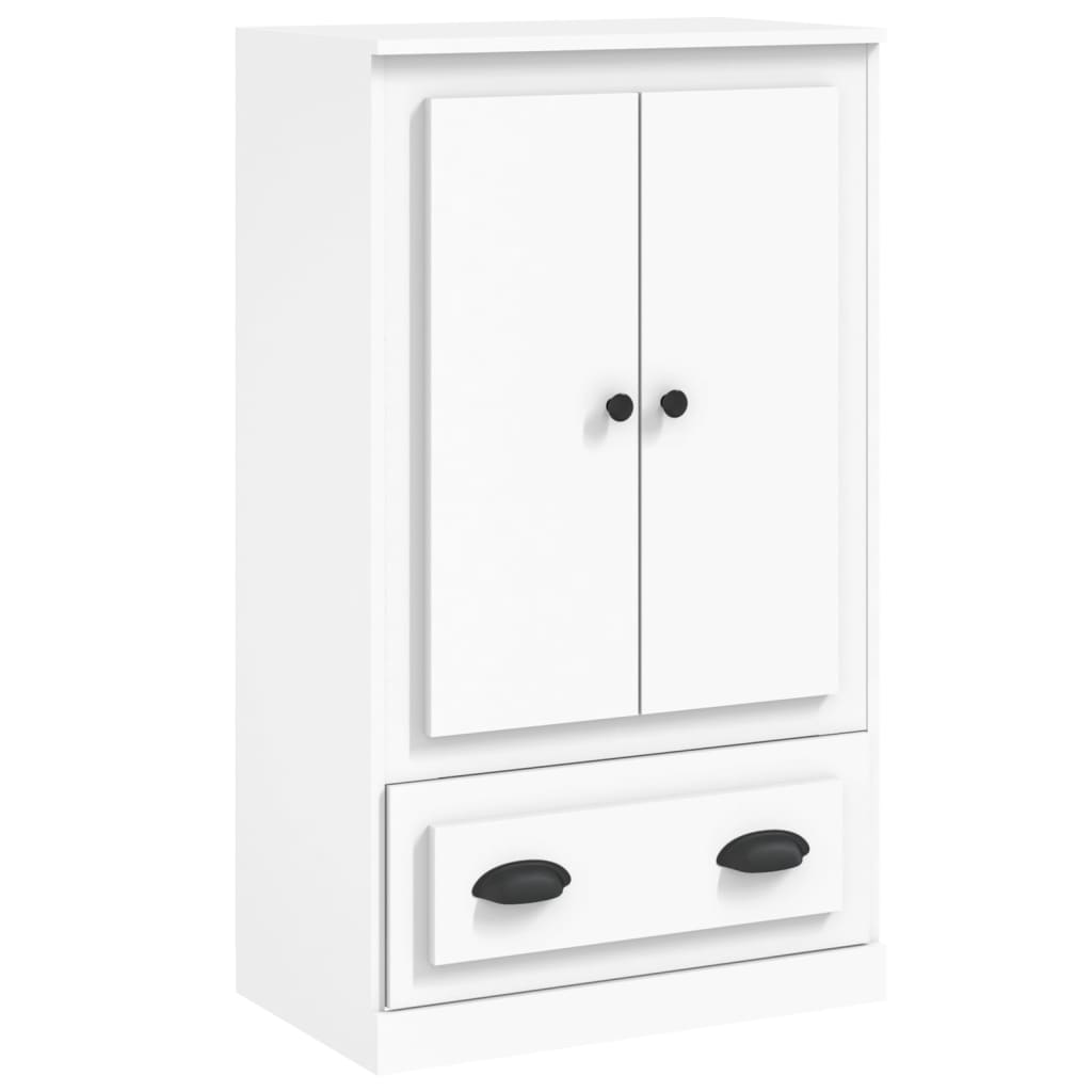 Hoge Kast 60X35,5X103,5 Cm Bewerkt Hout Wit