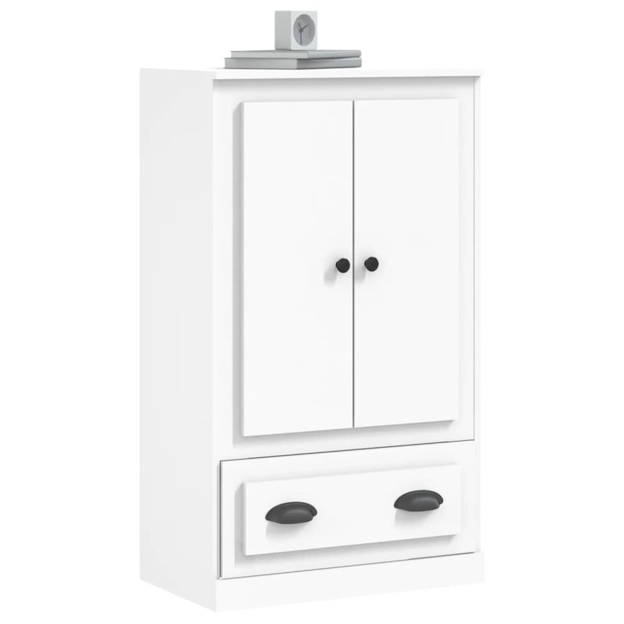 Hoge Kast 60X35,5X103,5 Cm Bewerkt Hout Wit