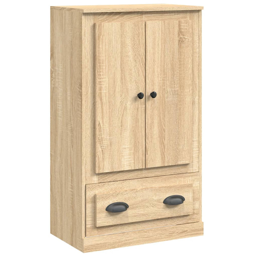Hoge Kast 60X35,5X103,5 Cm Bewerkt Hout Kleurig Sonoma eiken