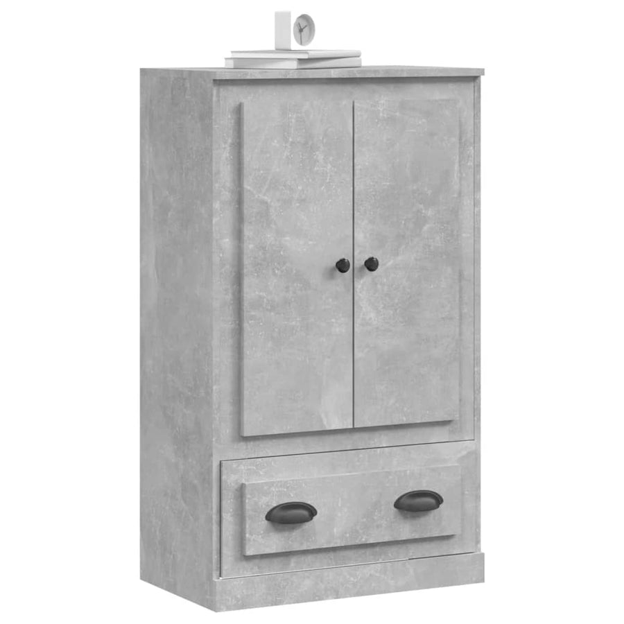 Hoge Kast 60X35,5X103,5 Cm Bewerkt Hout Betongrijs