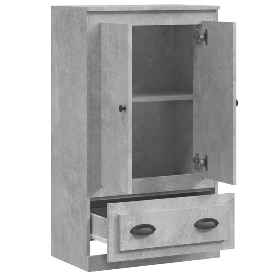 Hoge Kast 60X35,5X103,5 Cm Bewerkt Hout Betongrijs