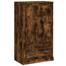 Hoge Kast 60X35,5X103,5 Cm Bewerkt Hout Kleurig Gerookt eiken