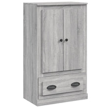 Hoge Kast 60X35,5X103,5 Cm Bewerkt Hout Eikenkleur Grijs sonoma