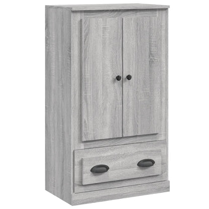 Hoge Kast 60X35,5X103,5 Cm Bewerkt Hout Eikenkleur Grijs sonoma