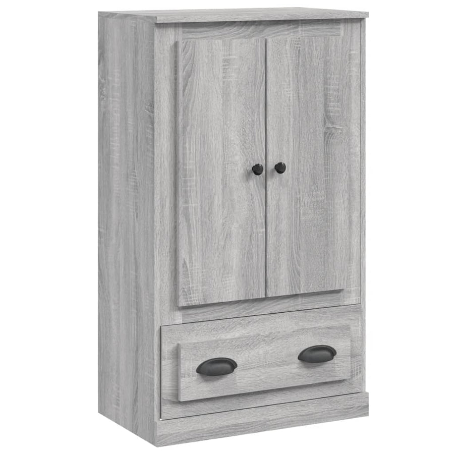 Hoge Kast 60X35,5X103,5 Cm Bewerkt Hout Eikenkleur Grijs sonoma
