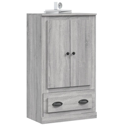 Hoge Kast 60X35,5X103,5 Cm Bewerkt Hout Eikenkleur Grijs sonoma