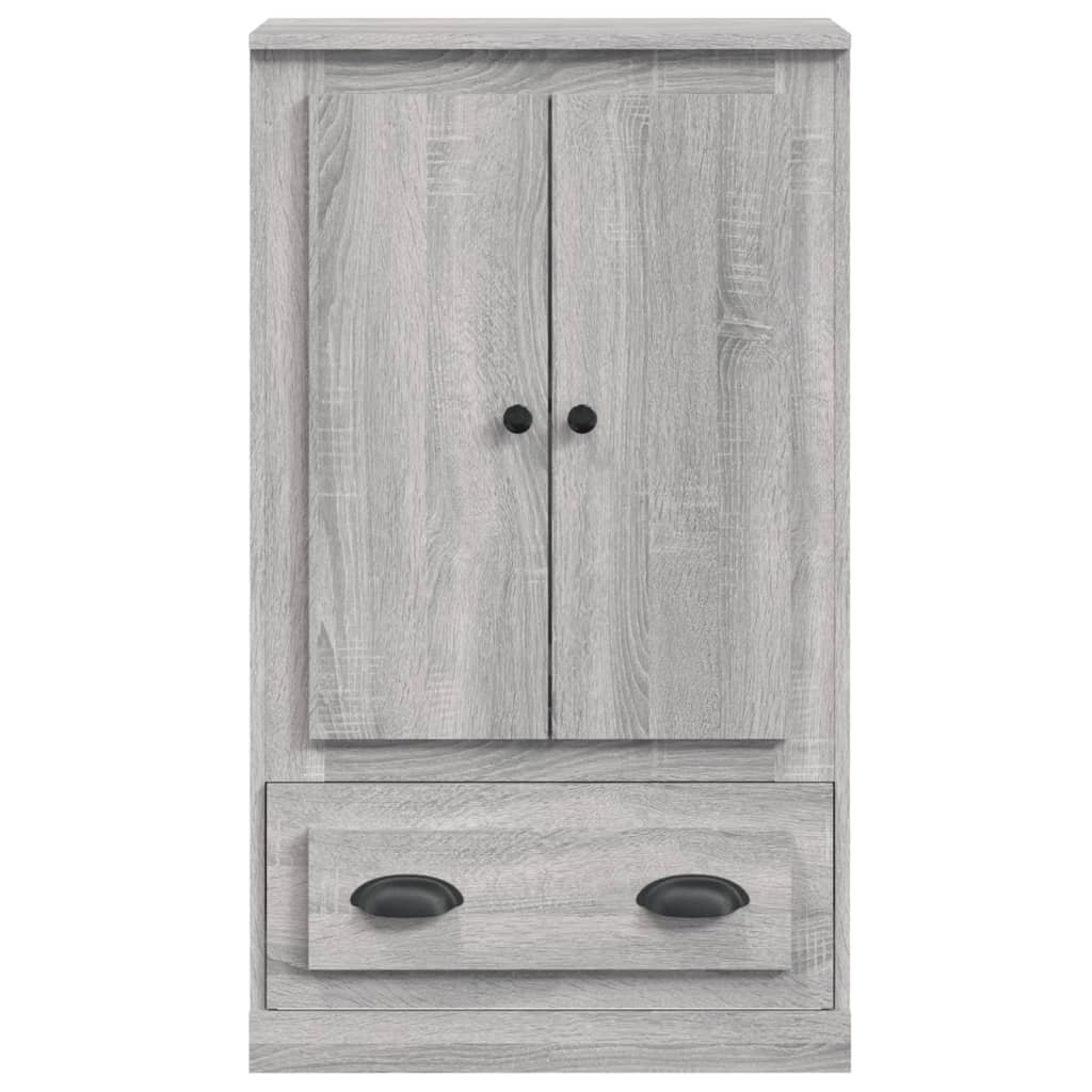Hoge Kast 60X35,5X103,5 Cm Bewerkt Hout Eikenkleur Grijs sonoma