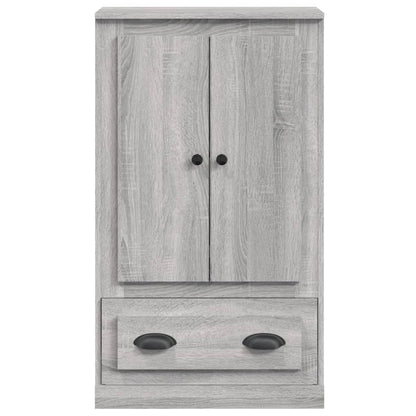 Hoge Kast 60X35,5X103,5 Cm Bewerkt Hout Eikenkleur Grijs sonoma