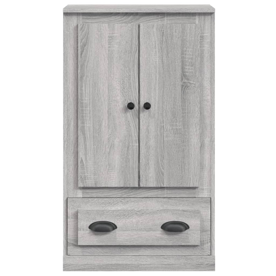 Hoge Kast 60X35,5X103,5 Cm Bewerkt Hout Eikenkleur Grijs sonoma
