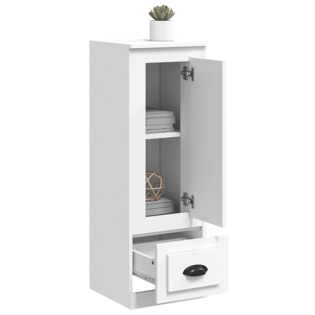 Hoge Kast 36,35,5X103,5 Cm Bewerkt Hout Wit