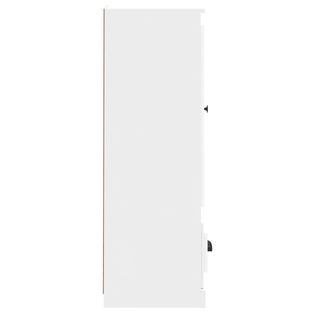 Hoge Kast 36,35,5X103,5 Cm Bewerkt Hout Wit