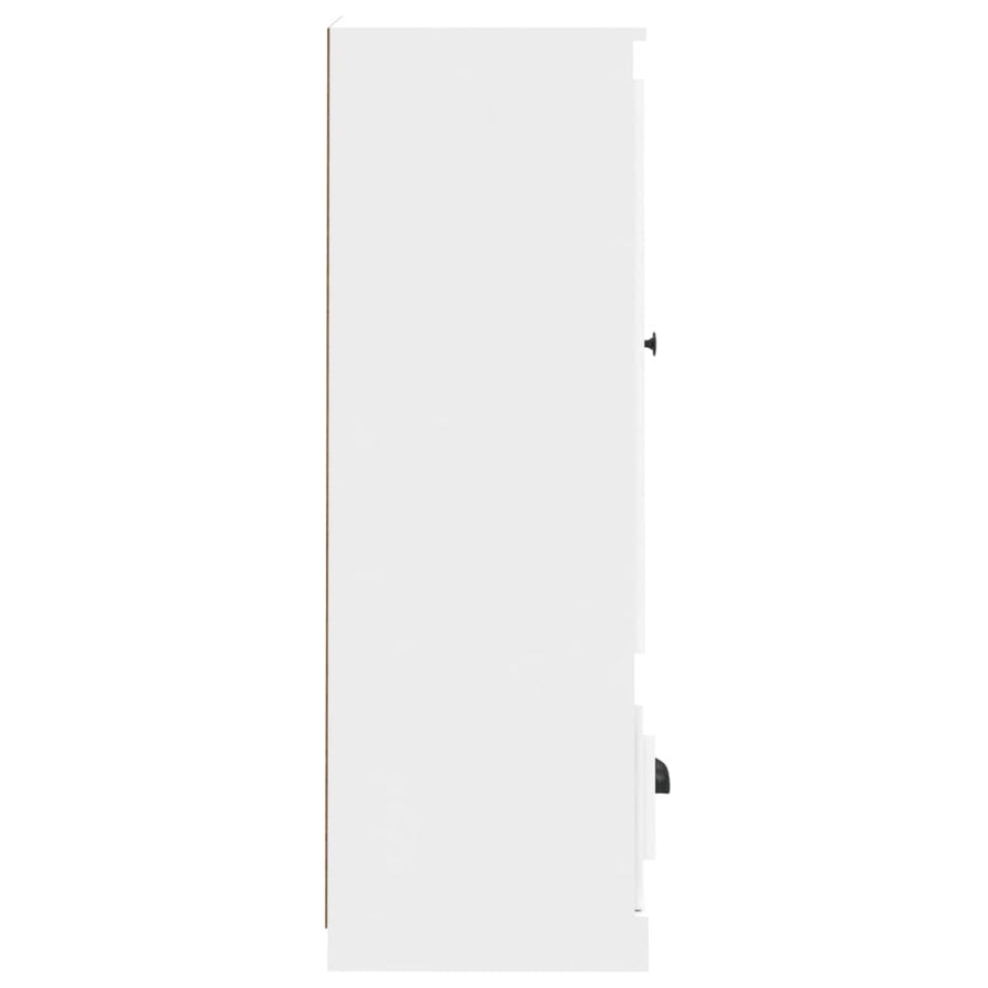 Hoge Kast 36,35,5X103,5 Cm Bewerkt Hout Wit