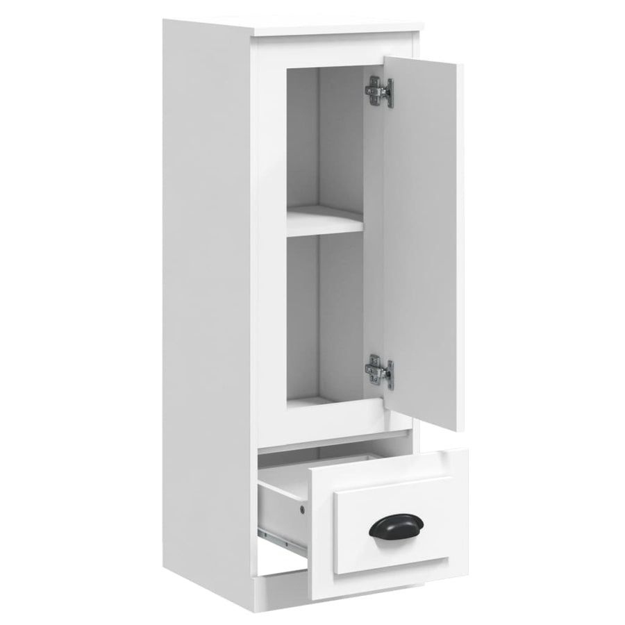 Hoge Kast 36,35,5X103,5 Cm Bewerkt Hout Wit