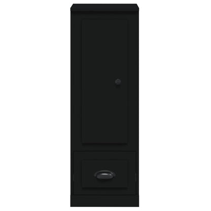 Hoge Kast 36X35,5X103,5 Cm Bewerkt Hout Zwart