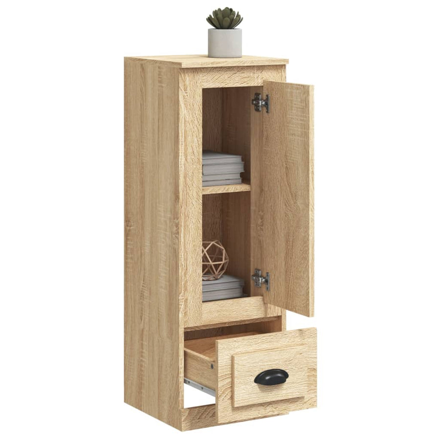Hoge Kast 36X35,5X103,5 Cm Bewerkt Hout Sonoma Eikenkleurig
