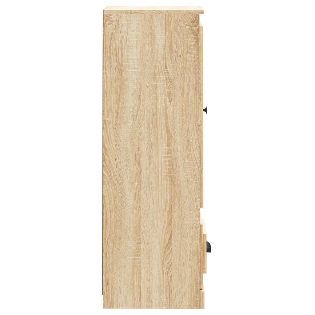 Hoge Kast 36X35,5X103,5 Cm Bewerkt Hout Sonoma Eikenkleurig