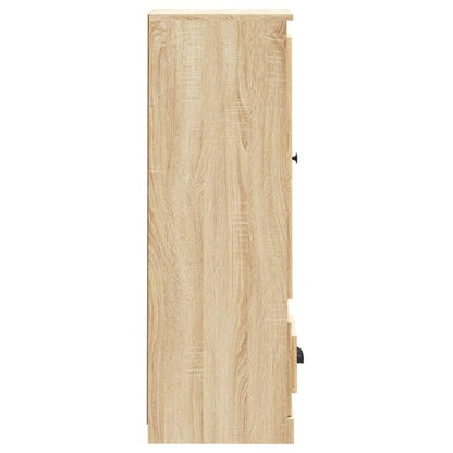Hoge Kast 36X35,5X103,5 Cm Bewerkt Hout Sonoma Eikenkleurig