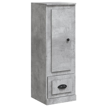 Hoge Kast 36X35,5X03,5 Cm Bewerkt Hout Betongrijs