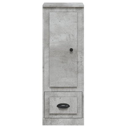 Hoge Kast 36X35,5X03,5 Cm Bewerkt Hout Betongrijs