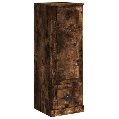 Hoge Kast 36X35,5X103,5 Cm Bewerkt Hout Gerookt Eikenkleurig