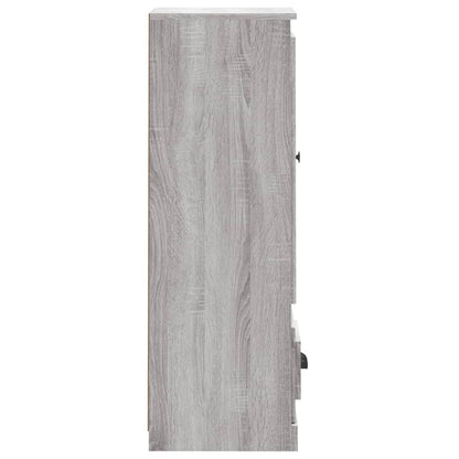 Hoge Kast 36X35,5X103,5 Cm Bewerkt Hout Grijs Sonoma Eikenkleur