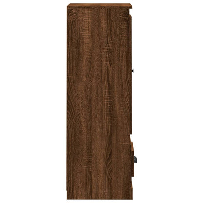 Hoge Kast 36X35,5X103,5 Cm Bewerkt Hout Bruin Eikenkleur